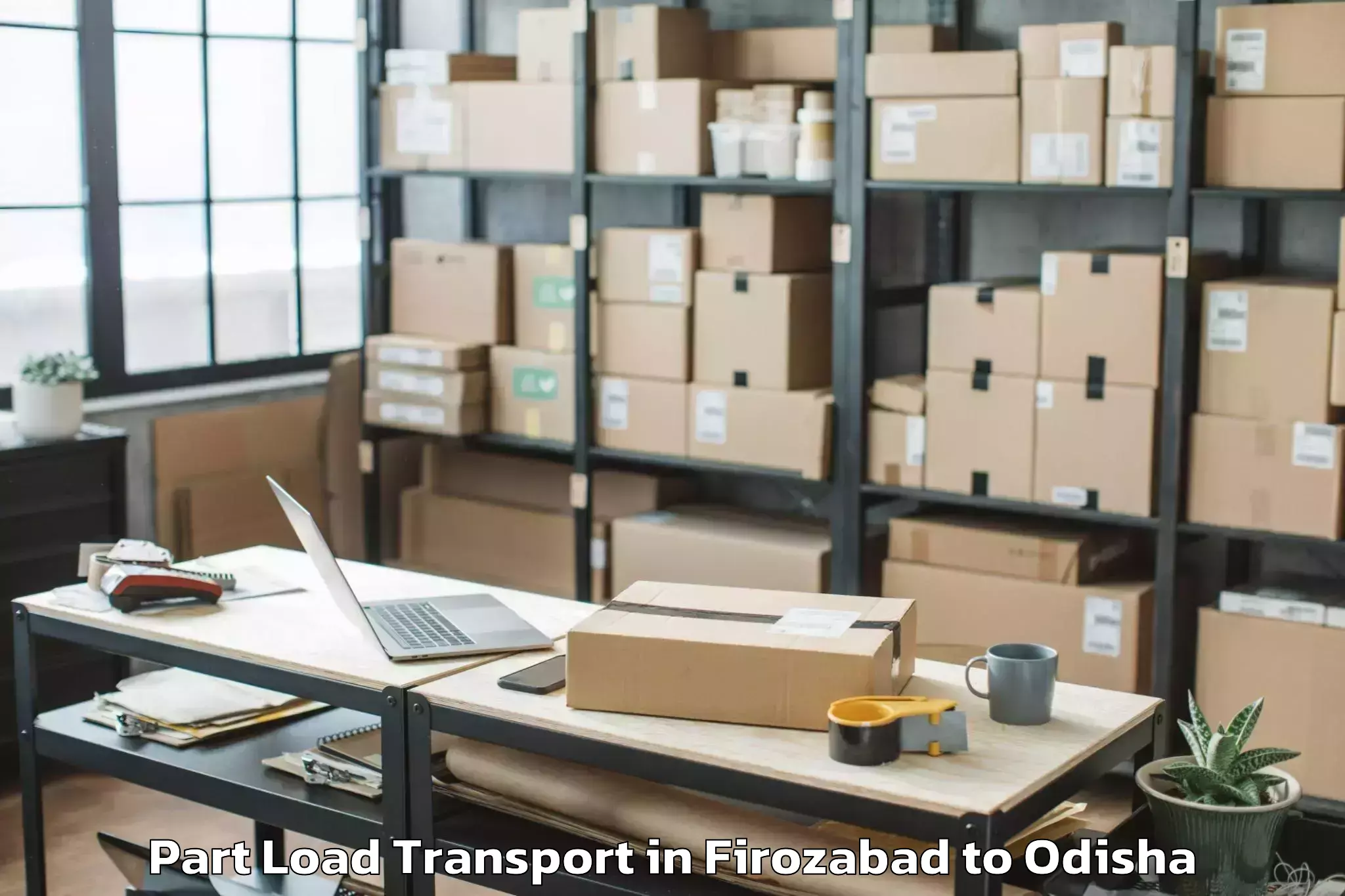 Trusted Firozabad to Odisha Part Load Transport